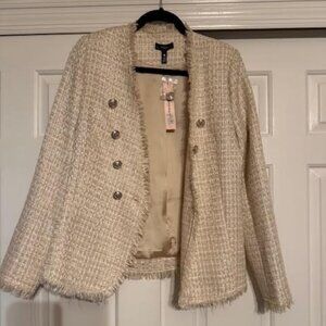 Aqua Tweed Jacket and Shorts